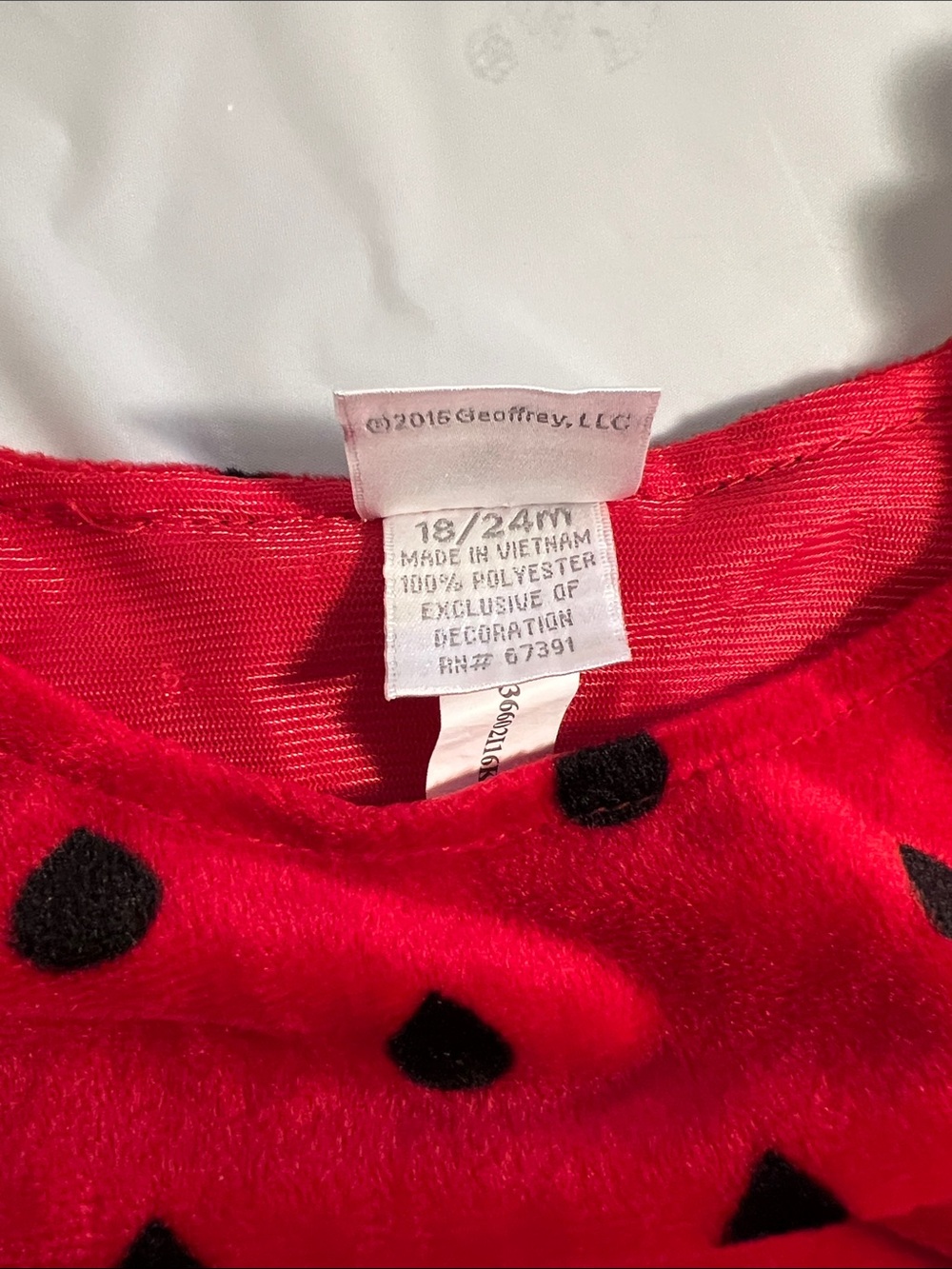 Koala Kids Strawberry Halloween Costume Toddler Size 18-24M - Picture 7 of 7